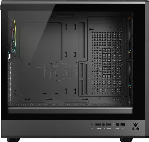 Photo de Boitier Moyen Tour ATX iTek Meshcore 36B ARGB avec panneau vitré (Noir)