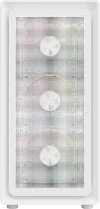 Photo de Boitier Moyen Tour ATX iTek Meshcore 36W ARGB avec panneau vitré (Blanc)