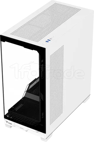 Photo de Boitier Moyen Tour ATX iTek Nebralux 01 ARGB avec panneaux vitrés (Noir/Blanc)
