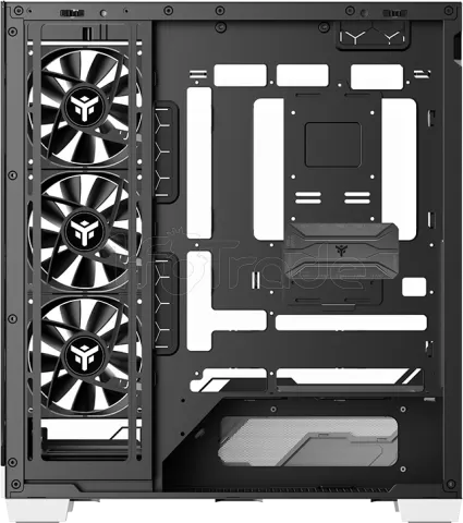 Photo de Boitier Moyen Tour ATX iTek Nebralux 01 ARGB avec panneaux vitrés (Noir/Blanc)