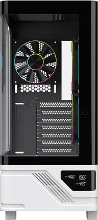 Photo de Boitier Moyen Tour ATX iTek Netron ARGB avec panneaux vitrés (Noir/Blanc)