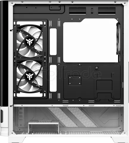 Photo de Boitier Moyen Tour ATX iTek Netron ARGB avec panneaux vitrés (Noir/Blanc)