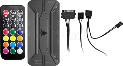 Photo de Boitier Moyen Tour ATX iTek Netron ARGB avec panneaux vitrés (Noir/Blanc)