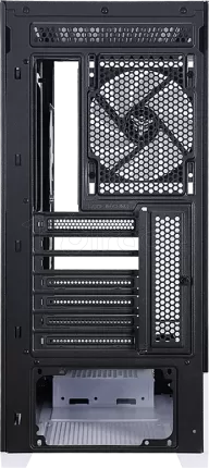 Photo de Boitier Moyen Tour ATX iTek Showbui 37 WB ARGB avec panneaux vitrés (Blanc)