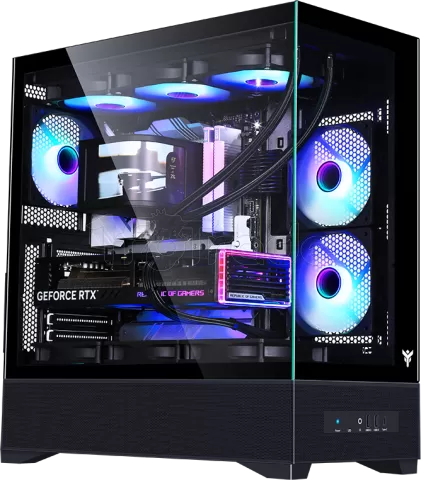 Photo de Boitier Moyen Tour ATX iTek Showbui 37B ARGB avec panneaux vitrés (Noir)