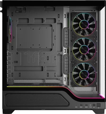 Photo de Boitier Moyen Tour ATX iTek Showbui Wave 82B ARGB avec panneaux vitrés (Noir)