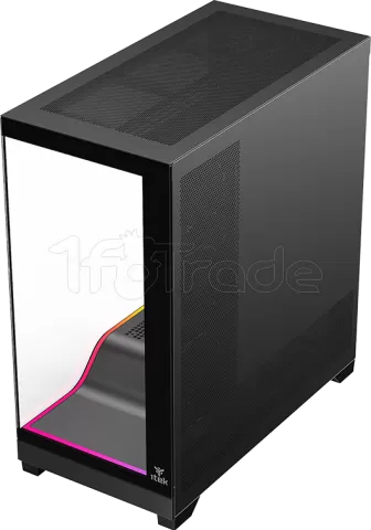 Photo de Boitier Moyen Tour ATX iTek Showbui Wave 82B ARGB avec panneaux vitrés (Noir)