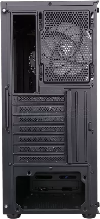 Photo de Boitier Moyen Tour ATX iTek Six Triangle RGB avec panneau vitré (Noir)