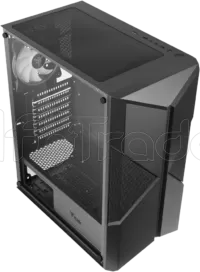 Photo de Boitier Moyen Tour ATX iTek Spacirc XO RGB avec panneau vitré (Noir)