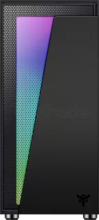 Photo de Boitier Moyen Tour ATX iTek Vertibra V210 RGB avec panneau vitré (Noir)