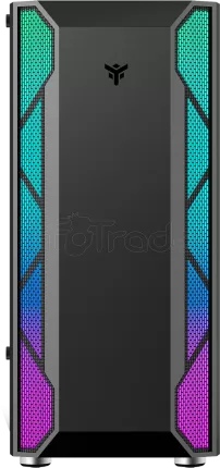 Photo de Boitier Moyen Tour ATX iTek Vertibra X210 RGB avec panneau vitré (Noir)