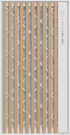 Photo de Boitier Moyen Tour ATX iTek Woody avec panneaux vitrés (Blanc/Marron)