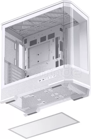 Photo de Boitier Moyen Tour ATX Jonsbo D400 avec panneaux vitrés (Blanc)