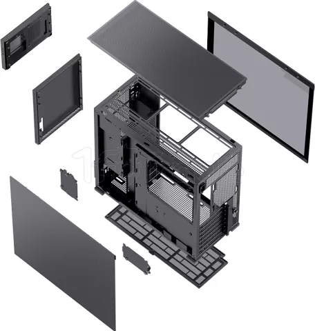 Photo de Boitier Moyen Tour ATX Jonsbo D41 Mesh Screen avec panneau vitré (Noir)