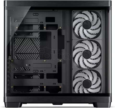 Photo de Boitier Moyen Tour ATX Jonsbo TK-4 RGB avec panneaux vitrés (Noir/Bois)