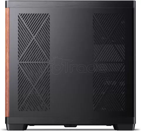 Photo de Boitier Moyen Tour ATX Jonsbo TK-4 RGB avec panneaux vitrés (Noir/Bois)