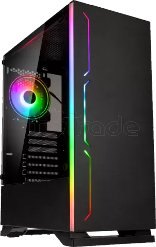 Boîtier PC Gamer KOLINK Void - Tour Moyenne ATX Avec RGB, Verre Trempé Et Ventilateur - Noir - Pour Config Gaming