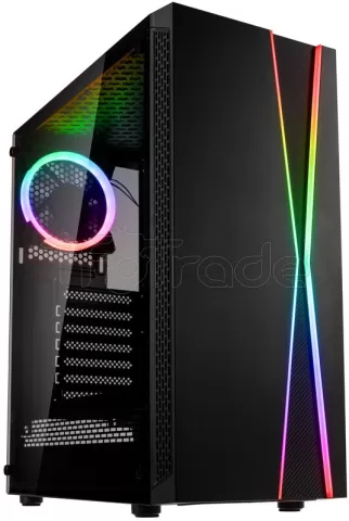 Photo de Boitier Moyen Tour ATX Kolink Inspire K20 RGB avec panneaux vitrés (Noir)