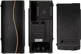 Photo de Boitier Moyen Tour ATX Kolink Inspire K5 A RGB avec panneaux vitrés (Noir)