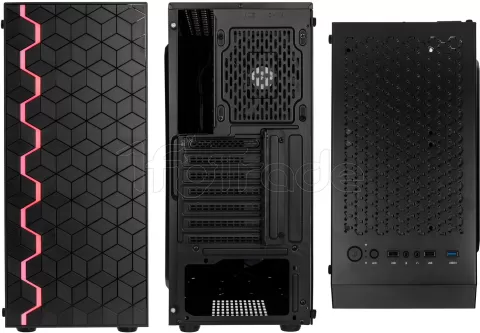 Boîtier PC Gamer ATX Kolink Inspire K5 RGB - Avec Panneau Vitré - Noir - Ventillateurs ARGB - Tour Moyenne