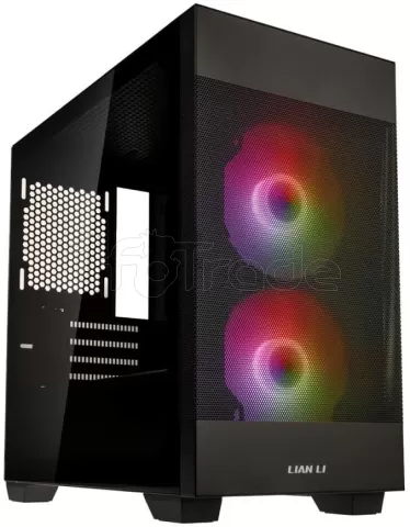 Photo de Boitier Moyen Tour ATX Lian-Li Lancool 205M Mesh RGB avec panneau vitré (Noir)