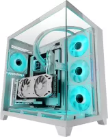 Photo de Boitier Moyen Tour ATX Mars Gaming MC-3C RGB avec panneaux vitrés (Blanc)