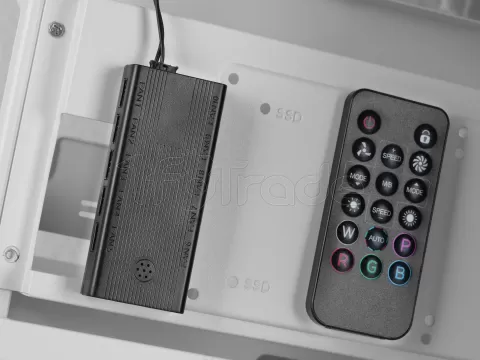 Photo de Boitier Moyen Tour ATX Mars Gaming MC-3GF RGB avec panneaux vitrés (Blanc)