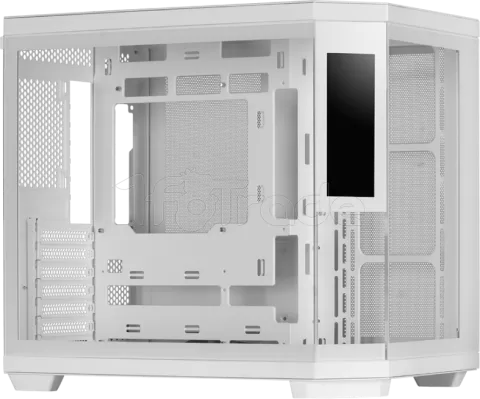 Photo de Boitier Moyen Tour ATX Mars Gaming MC-3T Core LCD avec panneaux vitrés (Blanc)