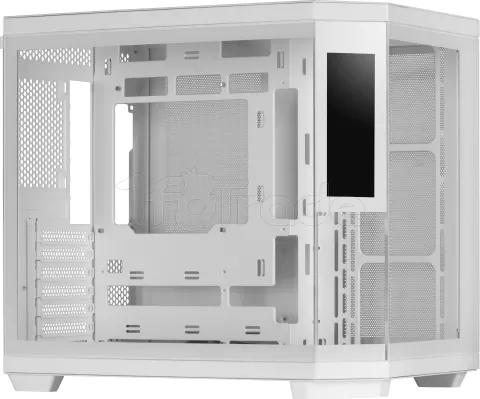 Photo de Boitier Moyen Tour ATX Mars Gaming MC-3T Core LCD avec panneaux vitrés (Blanc)
