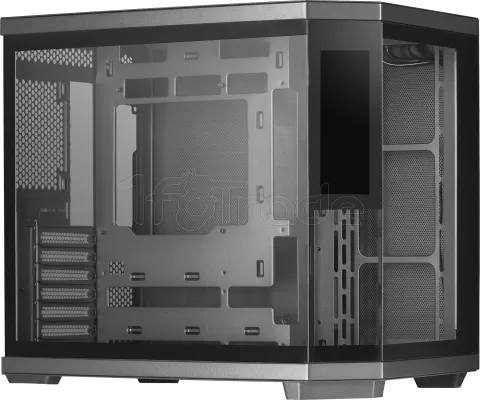 Photo de Boitier Moyen Tour ATX Mars Gaming MC-3T Core LCD avec panneaux vitrés (Noir)