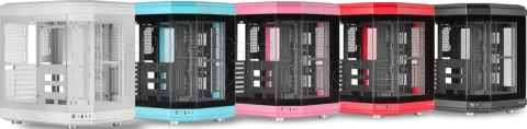 Photo de Boitier Moyen Tour ATX Mars Gaming MC-3T RGB avec panneaux vitrés (Rouge)