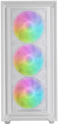 Photo de Boitier Moyen Tour ATX Mars Gaming MC-Air RGB avec panneau vitré (Blanc)