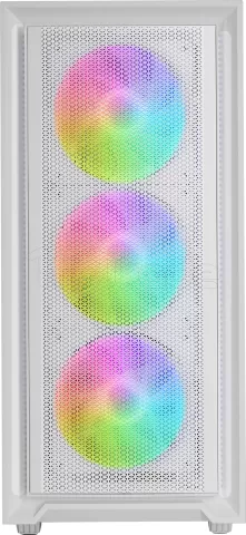 Photo de Boitier Moyen Tour ATX Mars Gaming MC-Air RGB avec panneau vitré (Blanc)