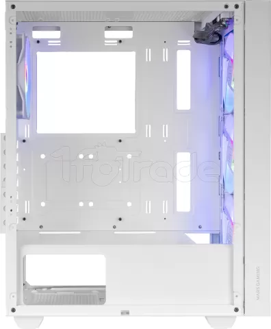 Photo de Boitier Moyen Tour ATX Mars Gaming MC-Air RGB avec panneau vitré (Blanc)