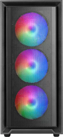 Photo de Boitier Moyen Tour ATX Mars Gaming MC-Air RGB avec panneau vitré (Noir)