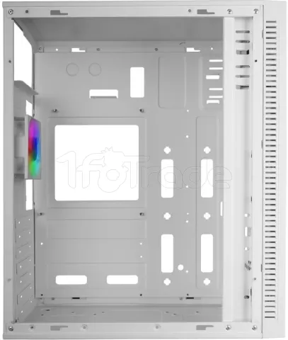 Photo de Boitier Moyen Tour ATX Mars Gaming MC-Blaze RGB avec panneaux vitrés (Blanc)
