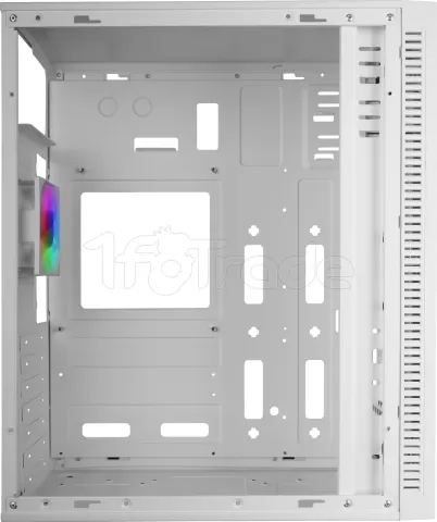 Photo de Boitier Moyen Tour ATX Mars Gaming MC-Blaze RGB avec panneaux vitrés (Blanc)