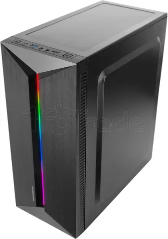 Photo de Boitier Moyen Tour ATX Mars Gaming MC-Blaze RGB avec panneaux vitrés (Noir)