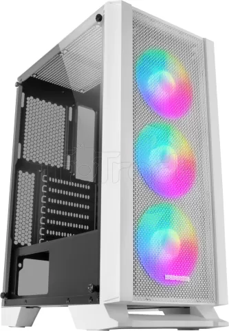 Photo de Boitier Moyen Tour ATX Mars Gaming MC-C RGB avec panneau vitré (Blanc)