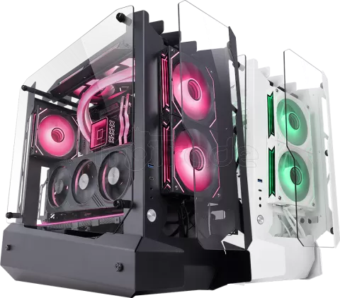 Photo de Boitier Moyen Tour ATX Mars Gaming MC-Edge RGB avec panneaux vitrés (Noir)