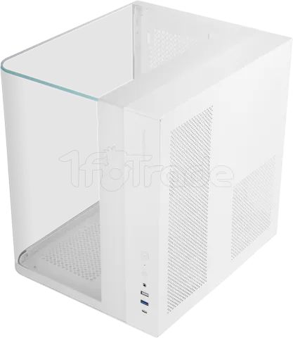 Photo de Boitier Moyen Tour ATX Mars Gaming MC-INFINIOLITE avec panneaux vitrés (Blanc)
