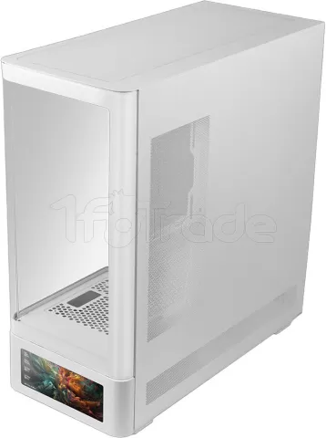 Photo de Boitier Moyen Tour ATX Mars Gaming MC-LCD Pro avec panneaux vitrés (Blanc)