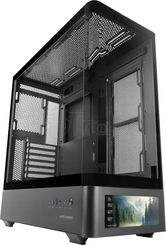 Photo de Boitier Moyen Tour ATX Mars Gaming MC-LCD Pro avec panneaux vitrés (Noir)