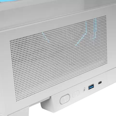 Photo de Boitier Moyen Tour ATX Mars Gaming MC-LCDX avec panneaux vitrés (Blanc)