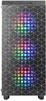 Photo de Boitier Moyen Tour ATX Mars Gaming MC-Mag RGB avec panneau vitré (Noir)