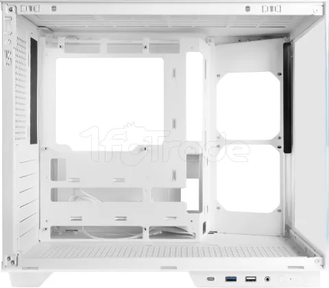 Photo de Boitier Moyen Tour ATX Mars Gaming MC-Mirage avec panneaux vitrés (Blanc)