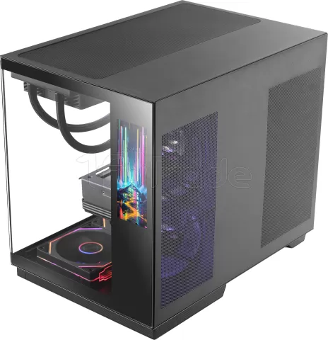 Photo de Boitier Moyen Tour ATX Mars Gaming MC-Mirage avec panneaux vitrés (Noir)