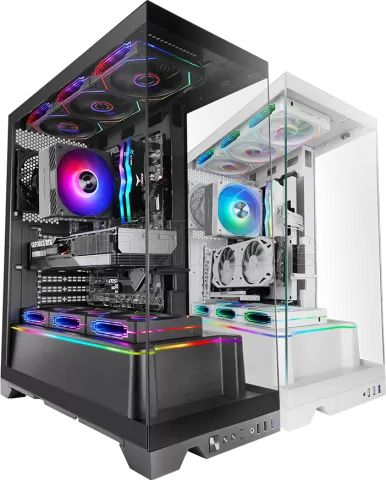 Photo de Boitier Moyen Tour ATX Mars Gaming MC-Prisma avec panneaux vitrés (Noir)