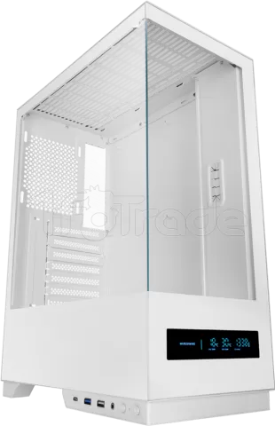 Photo de Boitier Moyen Tour ATX Mars Gaming MC-Pulsar avec panneaux vitrés (Blanc)
