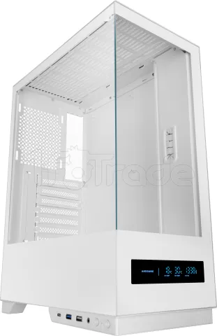 Photo de Boitier Moyen Tour ATX Mars Gaming MC-Pulsar avec panneaux vitrés (Blanc)